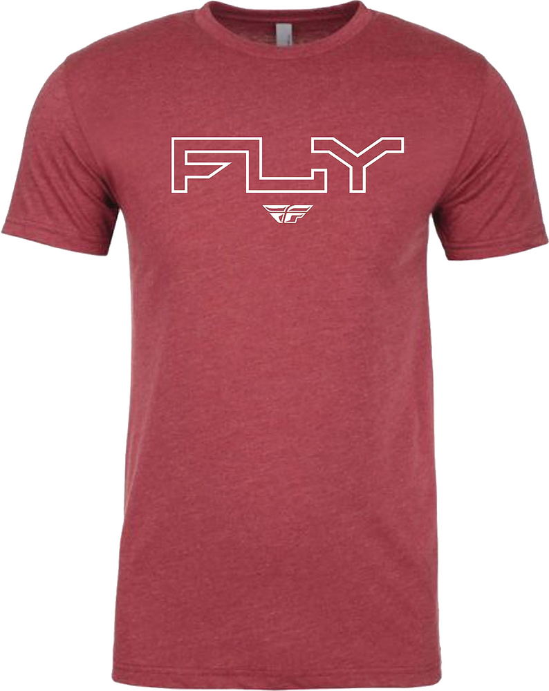 FLY Edge Tee Cardinal; 354-03092X