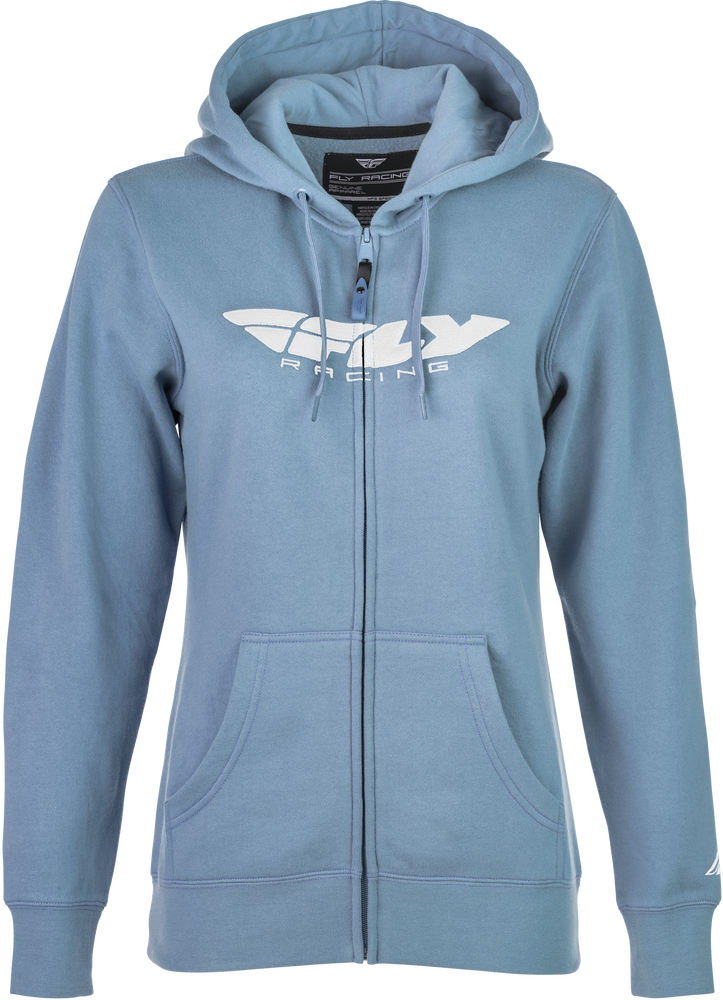 FLY RACING WOMEN'S FLY CORPORATE ZIP UP LIGHT BLUE 2X 358-00632X