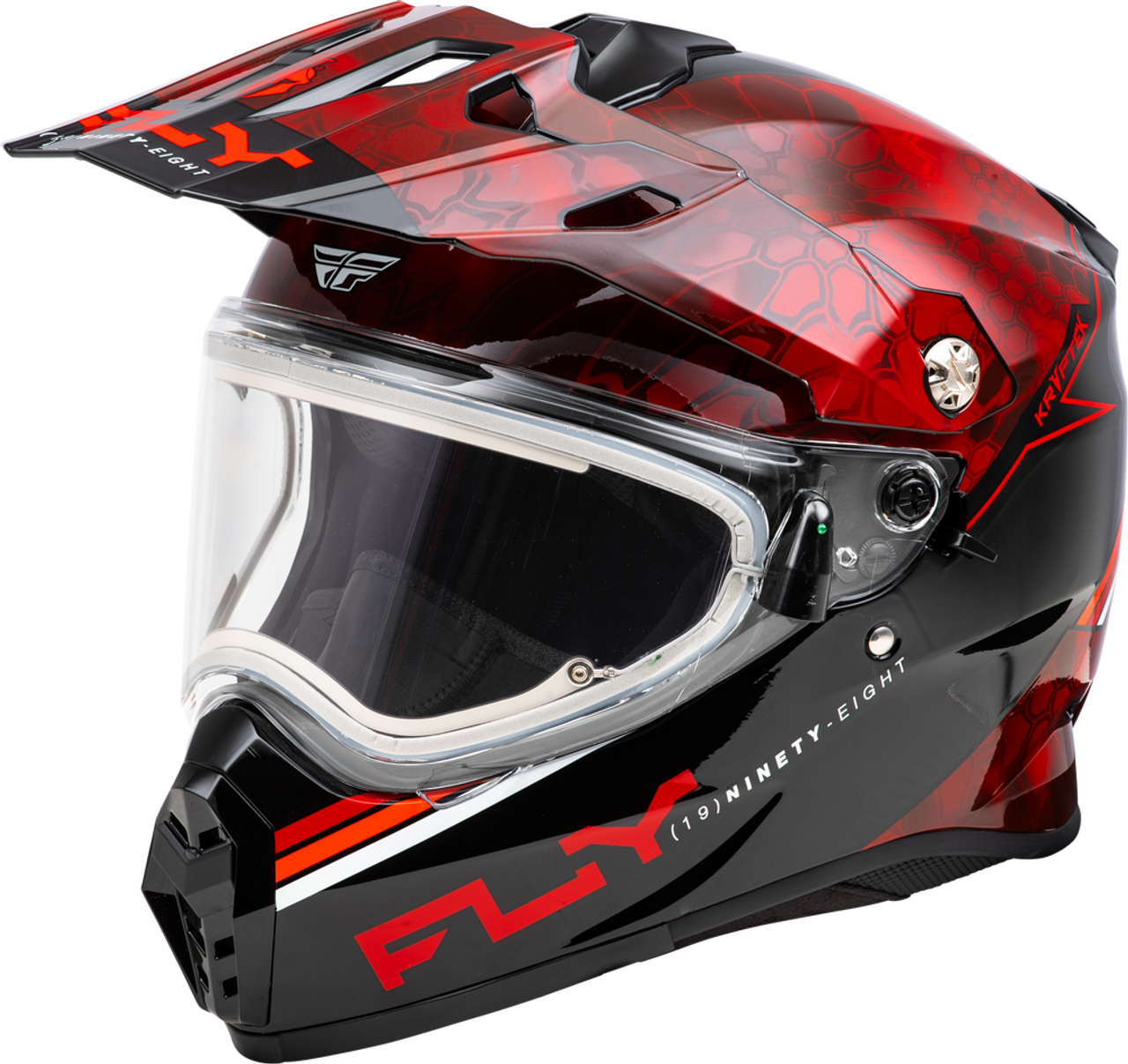 Trekker Cw Conceal Helmet Elec Shld Red/Black 2X-Large; 73-313612X