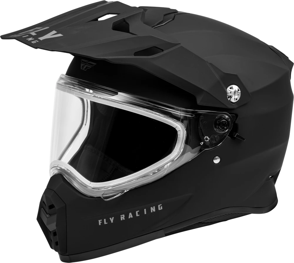 Trekker Cw Solid Helmet Dual Shld Black 2X-Large; 73-313642X
