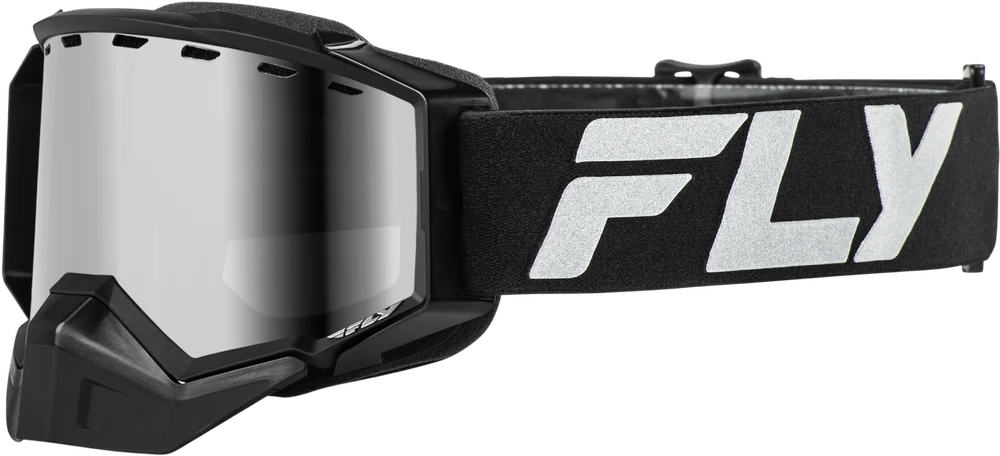 Zone Elite Snow Goggles Black/Silver Silver Mirror/Polarized Smoke; 37-4101