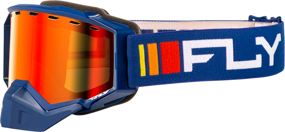 Zone Snow Goggle Navy/White Red Mirror/Amber; 37-50275