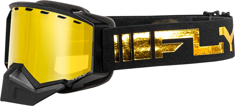 Zone Snow Goggles Black/Gold Gold Mirror/Yellow; 37-50278