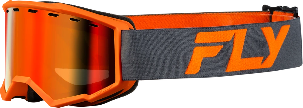Focus Snow Goggle Charcoal/Orange Red Mirror/Amber; 37-50166Y