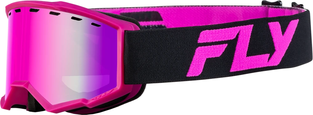 Focus Snow Goggles Black/Pink Pink Mirror/Rose; 37-50169Y