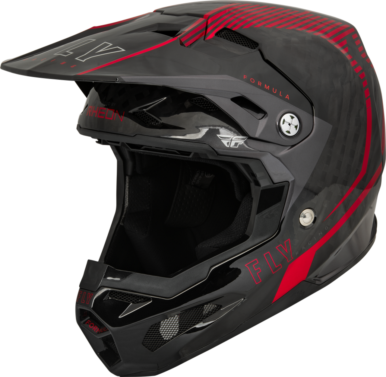 FLY RACING YOUTH FORMULA CARBON TRACER HELMET RED/BLACK YL 73-4443YL FLY RACING YOUTH FORMULA CARBON TRACER HELMET RED/BLACK YL 73-4443YL