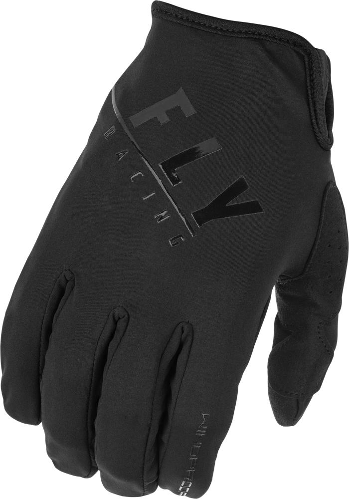 FLY RACING WINDPROOF GLOVES BLACK SZ 07 371-14107