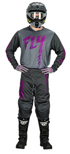 2024 Youth F-16 Grey|Charcoal|Pink