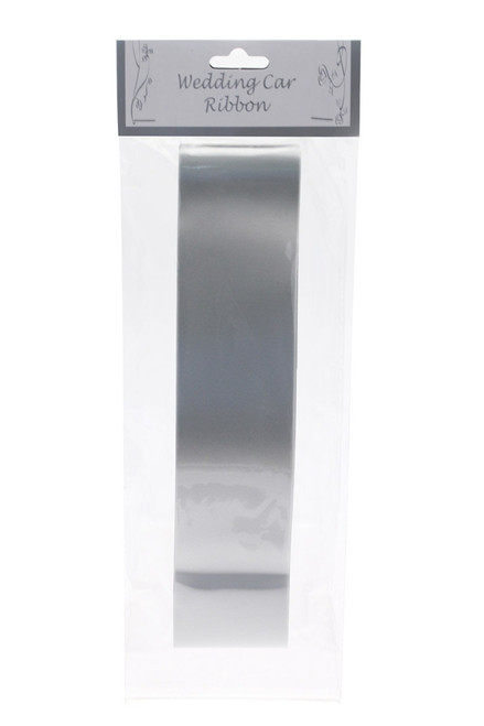 Silver Wedding Car Ribbon