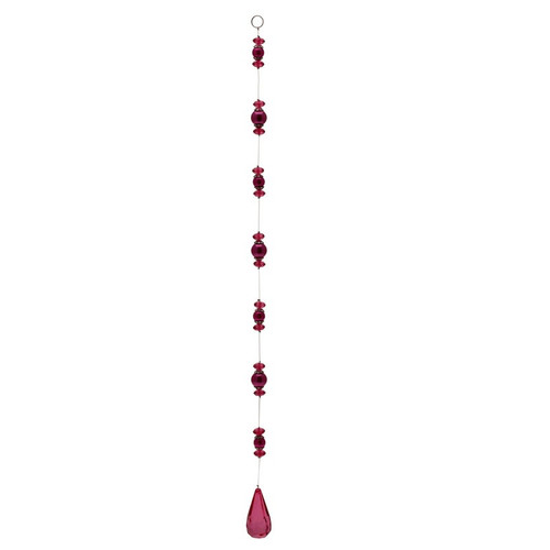 50cm Cerise Teardrop and Pearl Garland 50cm Cerise Teardrop and Pearl Garland