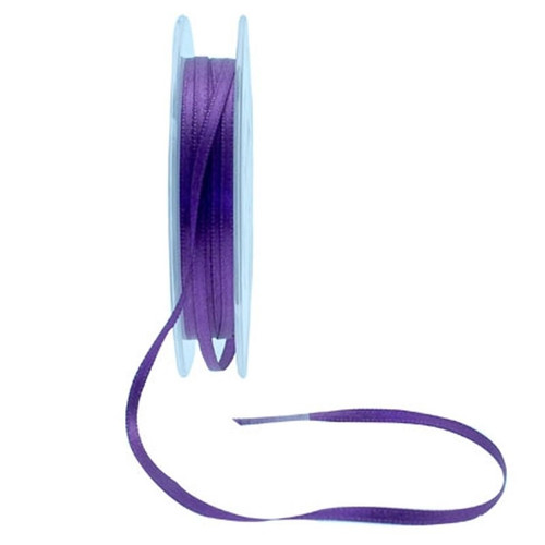 3mm Purple Satin Ribbon 3mm Purple Satin Ribbon