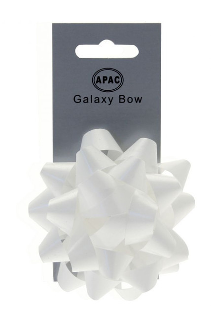 White Galaxy Bow on Header 