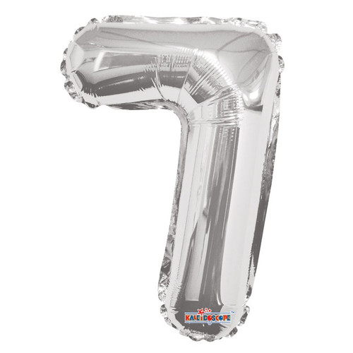 Silver Number 7 Balloon (14 inch) Silver Number 7 Balloon (14 inch)