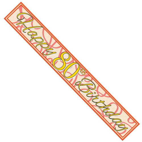 Unisex 80th Birthday Banner Unisex 80th Birthday Banner