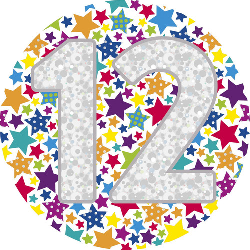 Jumbo 12th Birthday Badge