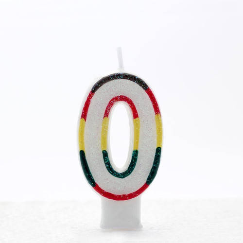 Multicoloured Number Candle Age 0 Multicoloured Number Candle Age 0