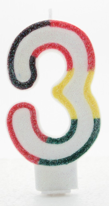 Giant Multicoloured Candle Age 3