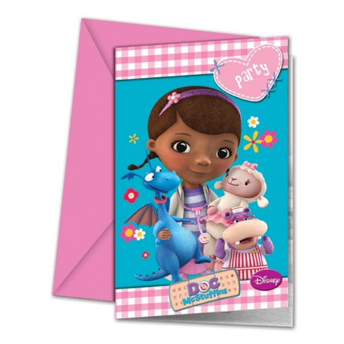 Doc Mcstuffins Party Invitations