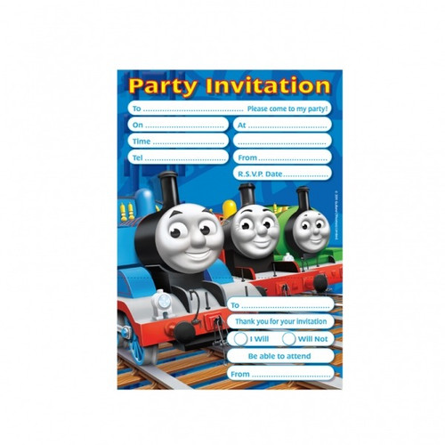 Thomas the Tank Engine Party Invitations