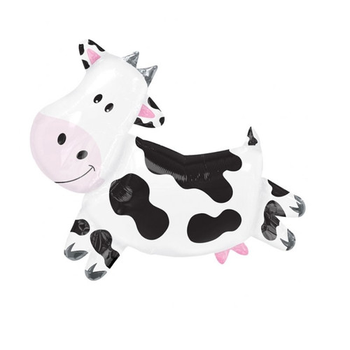 Foil Balloons Cow Supershape Foil Balloon - deflated