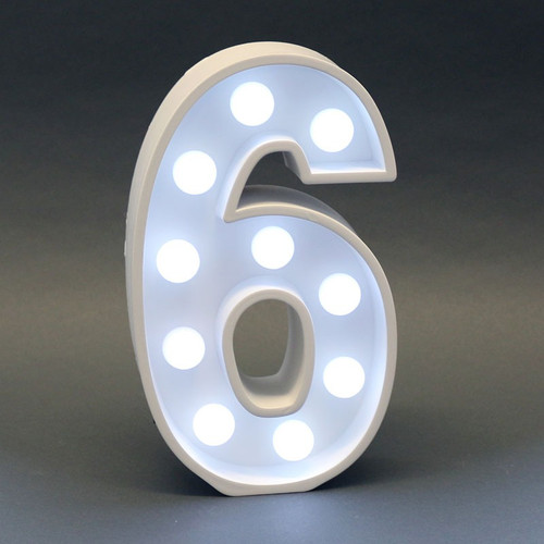 Light Up 6 Sign Light Up 6 Sign