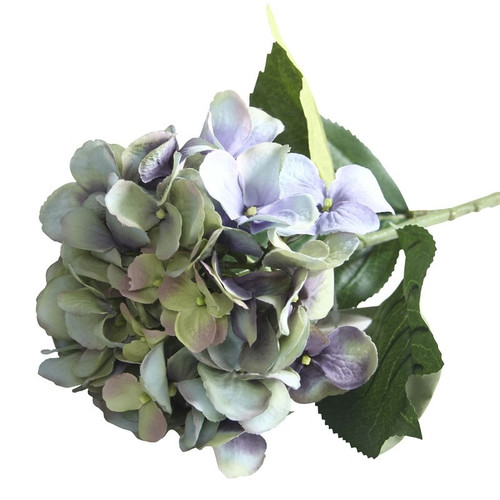 26inch Single Hydrangea Green & Purple 