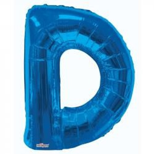 34"  Letter Balloon - D - Blue