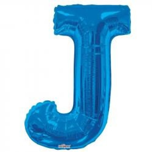 34"  Letter Balloon -  J - Blue