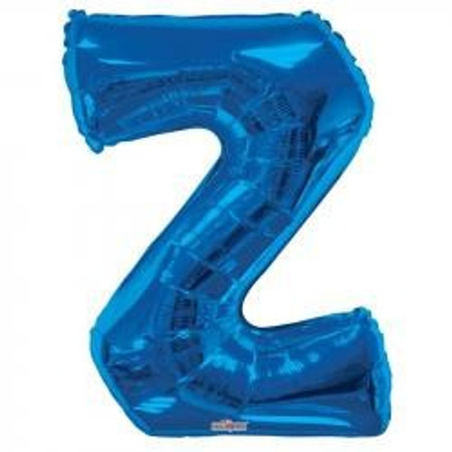 34" Letter Balloon - Z - Blue 34" Letter Balloon - Z - Blue