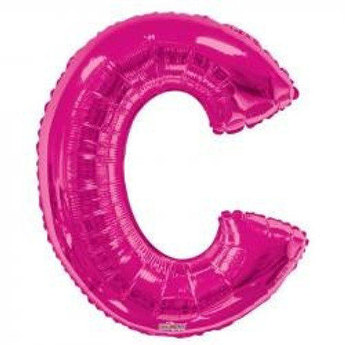 34"  Letter Balloon -  C - Pink