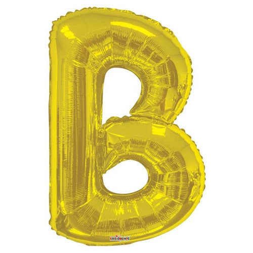 34"  Letter Balloon - B - Gold