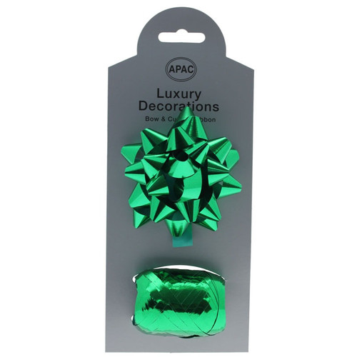 Metallic Green Galaxy Bow & Cop 75mm Metallic Green Galaxy Bow & Cop 75mm