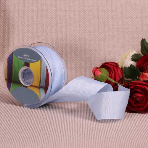 Light Blue Grosgrain Ribbon (38mm x 20m)  Light Blue Grosgrain Ribbon (38mm x 20m)