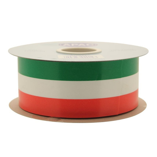 Tri-Colour Ribbon 50mm (Orange, green and white)