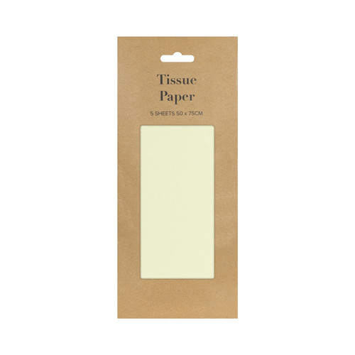 Cream Tissue Paper Retail Pack 5 Sheets Cream Tissue Paper Retail Pack 5 Sheets