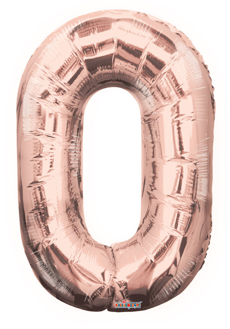 34" Number Balloon - 0 - Rose Gold 34" Number Balloon - 0 - Rose Gold