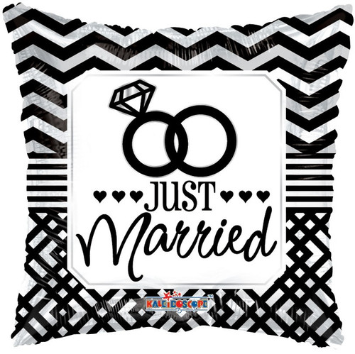 18" Just Married Pillow Balloon 18" Just Married Pillow Balloon
