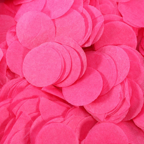 Hot Pink Paper Dots Confetti  Hot Pink Paper Dots Confetti