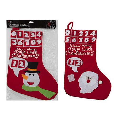Days Until Christmas Stocking (Assorted Designs) Days Until Christmas Stocking (Assorted Designs)