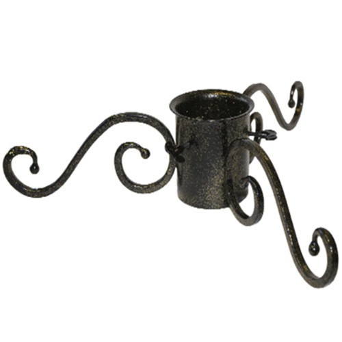 Noble Christmas Tree Stand - Black/Gold - 10cm (4") Noble Christmas Tree Stand - Black/Gold - 10cm (4")