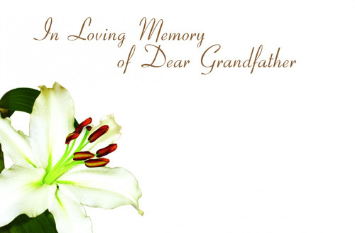 In Loving Memory Dear Grandfather (x50)