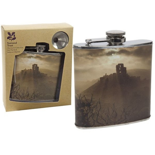 National Trust Corfe Castle Hip Flask National Trust Corfe Castle Hip Flask