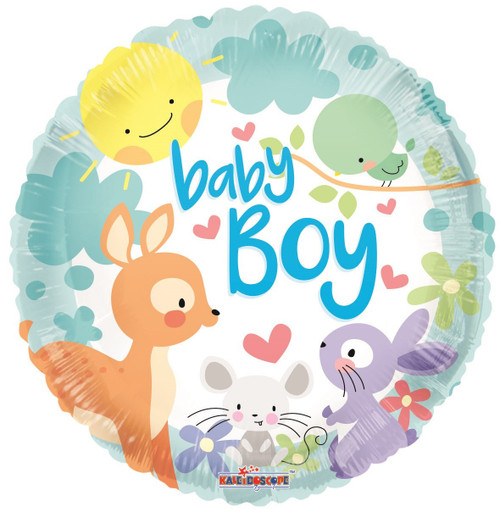 Baby Boy Animals Balloon (18 inch) Baby Boy Animals Balloon (18 inch)