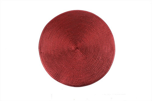 Red Metallic Placemat Red Metallic Placemat