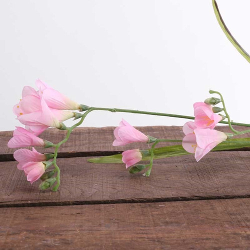 67cm Freesia Spray Pink 