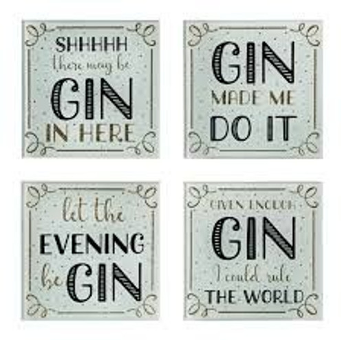 Set of 4 Gin Time Coasters
