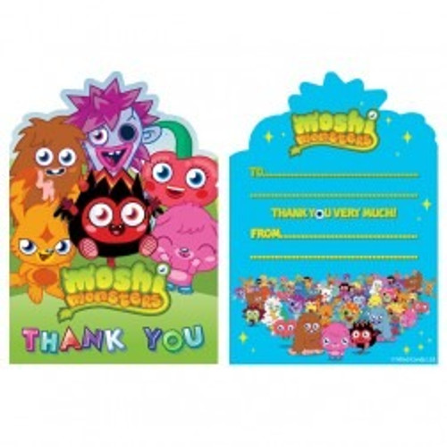 Moshi Monsters Party Thank Yous