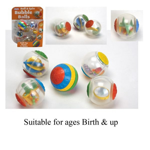 Spin & Roll Bubble Balls (5 pack)