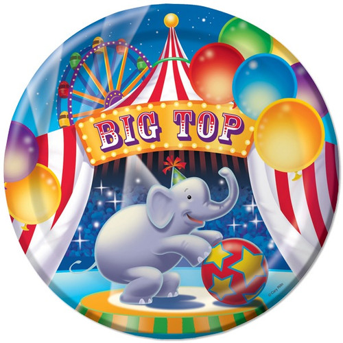 Big Top Circus Party Plates Big Top Circus Party Plates