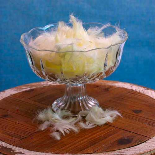 Cream Feathers in Bag (5g) Cream Feathers in Bag (5g)